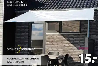 Jysk Hold-an zonnescherm aanbieding