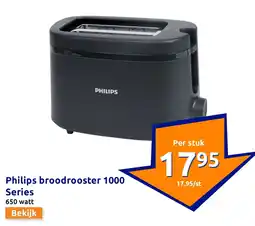 Action Philips broodrooster 1000 Series aanbieding