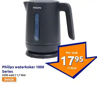 Action Philips waterkoker 1000 Series aanbieding