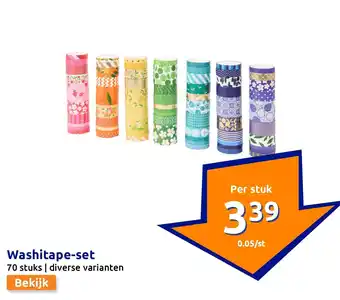 Action Washitape-set aanbieding