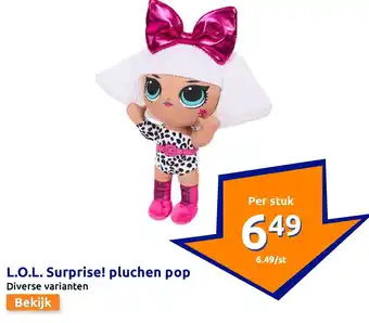 Action L.O.L. Surprise! pluchen pop aanbieding