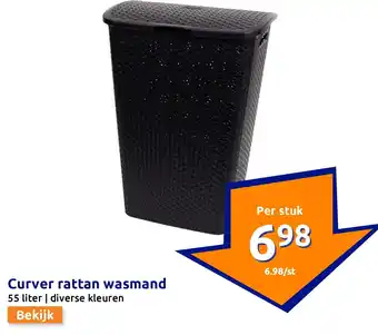 Action Curver rattan wasmand aanbieding