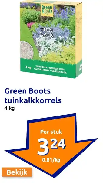 Action Green Boots tuinkalkkorrels aanbieding