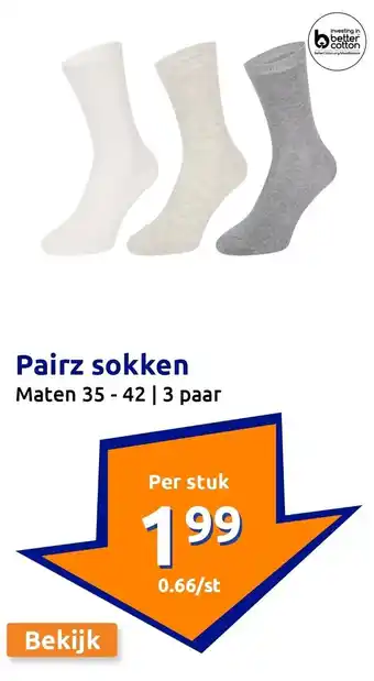 Action Pairz sokken aanbieding