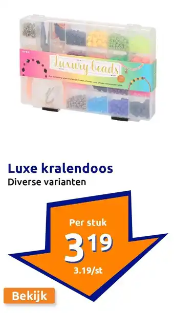 Action Luxe kralendoos aanbieding