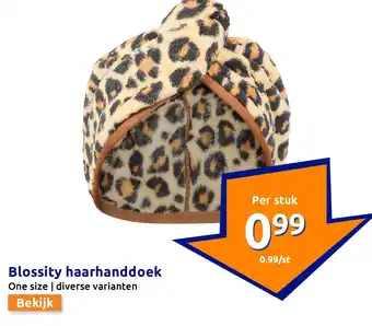 Action Blossity haarhanddoek aanbieding