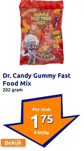 Action Dr. Candy Gummy Fast Food Mix aanbieding