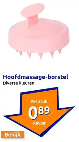 Action Hoofdmassage-borstel aanbieding