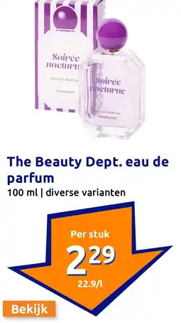 Action The Beauty Dept. eau de parfum aanbieding