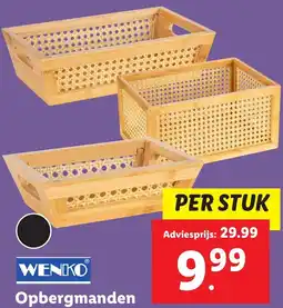 Lidl Wenko Opbergmanden aanbieding