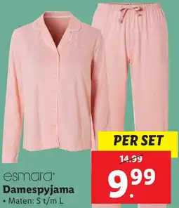 Lidl Esmara Damespyjama aanbieding