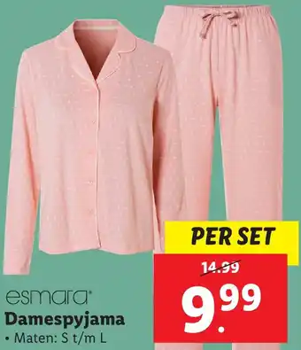 Lidl Esmara Damespyjama aanbieding