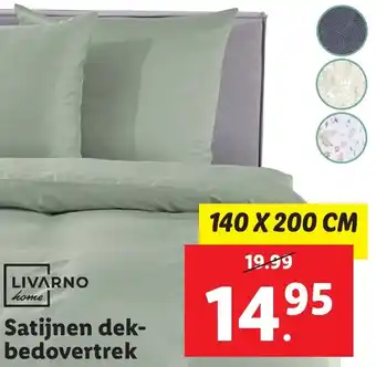 Lidl LIVARNO home Satijnen dekbedovertrek aanbieding