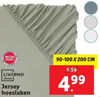 Lidl LIVARNO home Jersey hoeslaken aanbieding