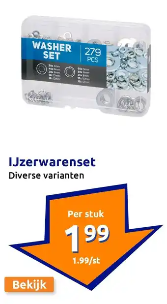 Action IJzerwarenset aanbieding