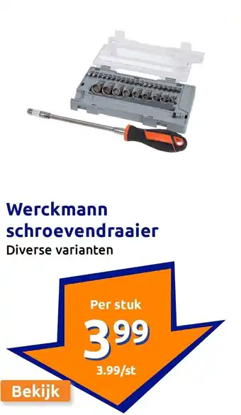 Action Werckmann schroevendraaier aanbieding