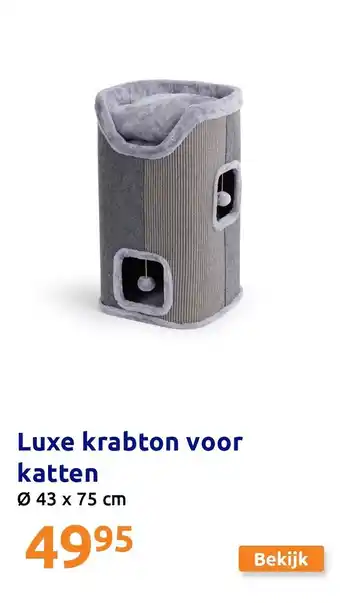 Action Luxe krabton voor katten aanbieding