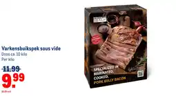 Makro Varkensbuikspek sous vide aanbieding