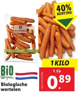 Lidl Biologische wortelen aanbieding