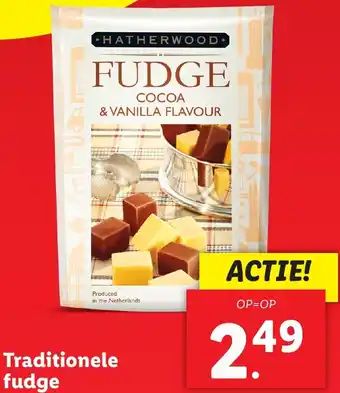 Lidl Traditionele fudge aanbieding