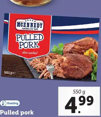 Lidl Pulled pork aanbieding