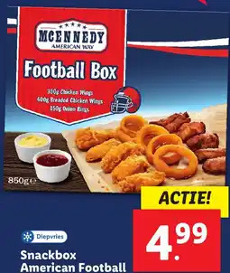 Lidl Snackbox American Football aanbieding