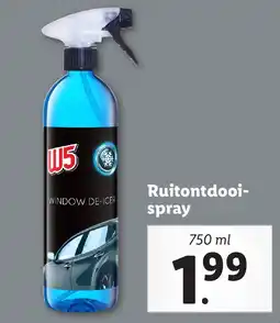 Lidl Ruitontdooi spray aanbieding