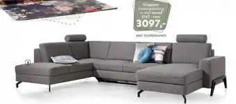 Happy@Home Kingston hoekopstelling in stof aanbieding