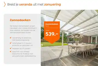 Verasol Zonnedoeken aanbieding