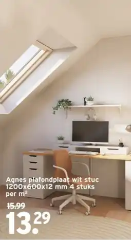 GAMMA Agnes plafondplaat wit stuc aanbieding