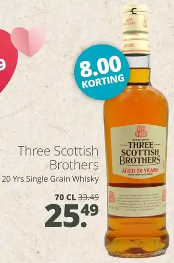 Mitra Three Scottish Brothers aanbieding