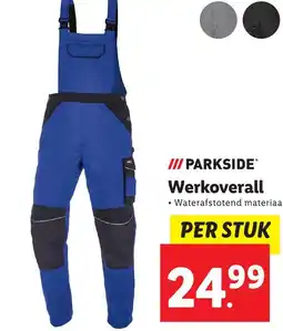 Lidl PARKSIDE Werkoverall aanbieding