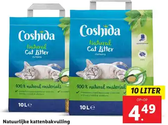 Lidl Natuurlijke kattenbakvulling aanbieding