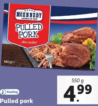 Lidl Pulled pork aanbieding