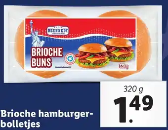 Lidl Brioche hamburger bolletjes aanbieding