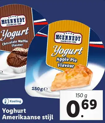 Lidl Yoghurt Amerikaanse stijl aanbieding