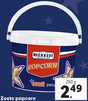 Lidl Zoete popcorn aanbieding