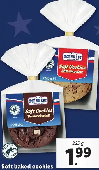 Lidl Soft baked cookies aanbieding