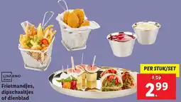 Lidl LIVARNO home Frietmandjes, dipschaaltjes of dienblad aanbieding