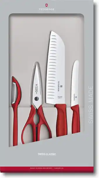 Bol.com Victorinox Swiss Classic Kitchen Set 4 pieces - Red aanbieding