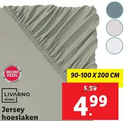 Lidl LIVARNO home Jersey hoeslaken aanbieding