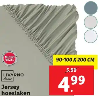 Lidl LIVARNO home Jersey hoeslaken aanbieding