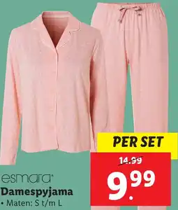 Lidl Esmara Damespyjama aanbieding