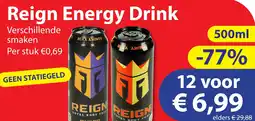 Die Grenze Reign Energy Drink aanbieding