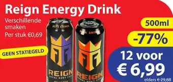 Die Grenze Reign Energy Drink aanbieding