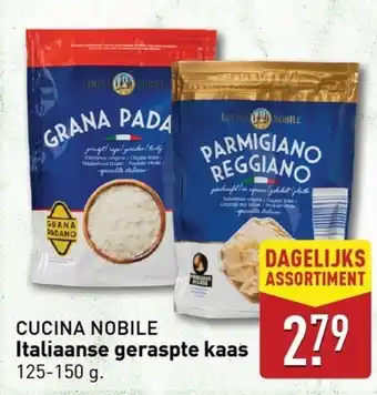 ALDI Italiaanse geraspte kaas aanbieding