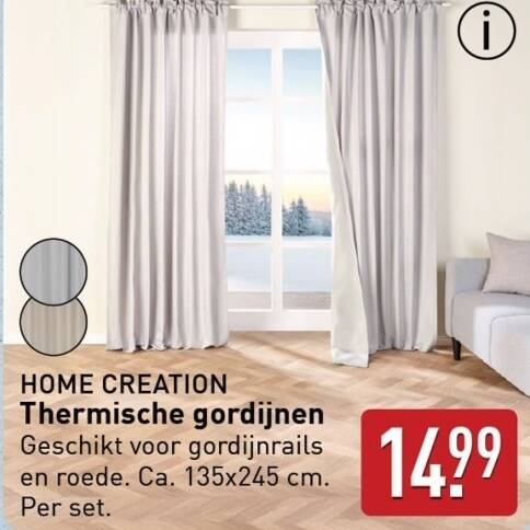 HOME FASHION Gordijn verduisterend isolerend Acustico olijfgroen 135x245 cm kopen