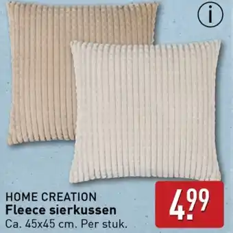 ALDI Fleece sierkussen aanbieding