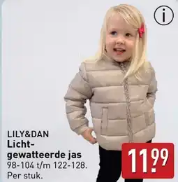 ALDI Lily&dan licht gewatteerde jas aanbieding