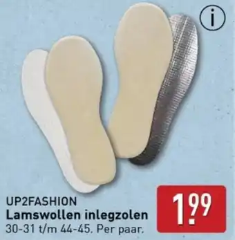 ALDI Lamswollen inlegzolen aanbieding